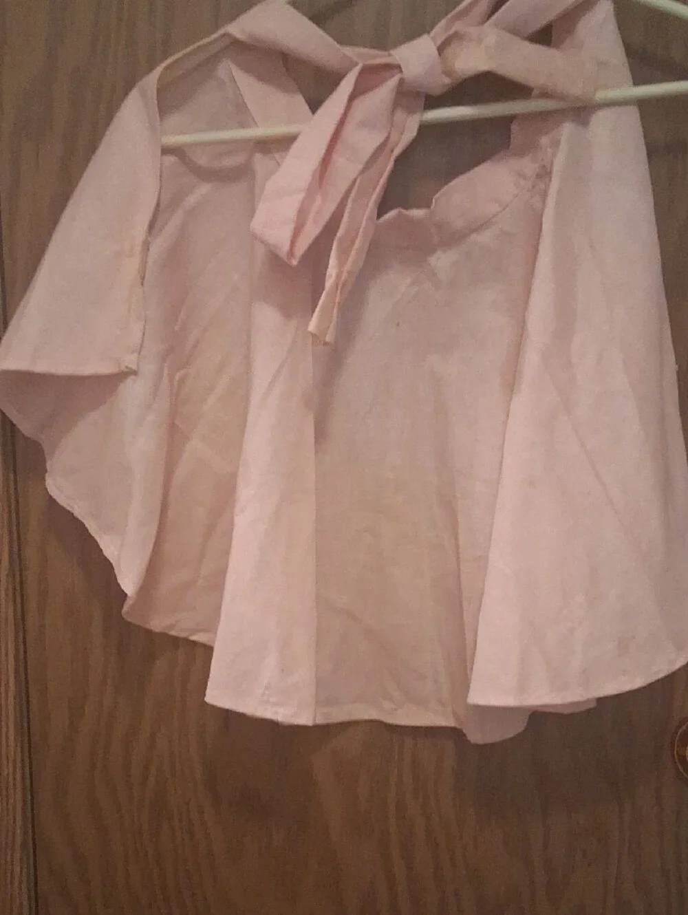 Sexy Light Pink Tie-Back Women's Half Apron